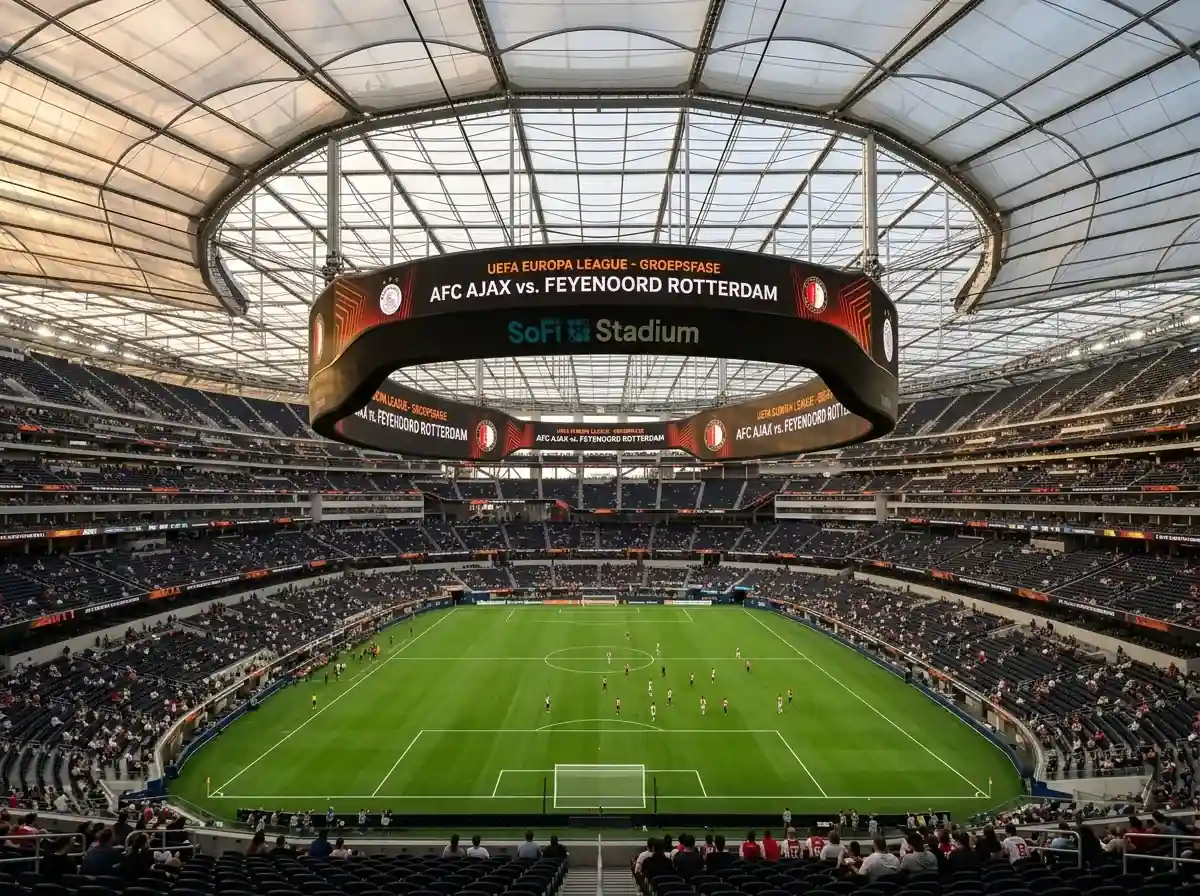 SoFi Stadium in Inglewood, Los Angeles, waar België tegen Iran speelt op het WK 2026